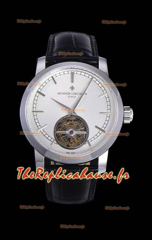Montre Vacheron Constantin Minute Repeater Tourbillon Réplique Suisse en boîtier acier 