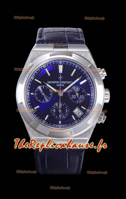 Montre Vacheron Constantin Overseas Chronograph à cadran bleu Réplique Suisse