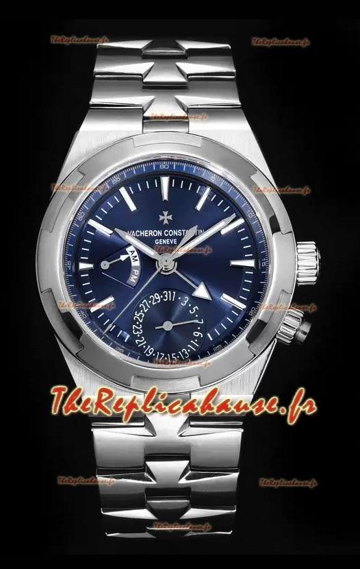 Vacheron Constantin Overseas Dual Time Miroir 1:1 Suisse Réplique Montre cadran bleu 