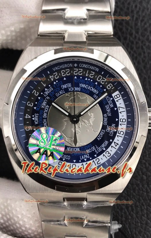 Vacheron Constantin Overseas World Time Edition Cadran bleu Réplique Montre Suisse 