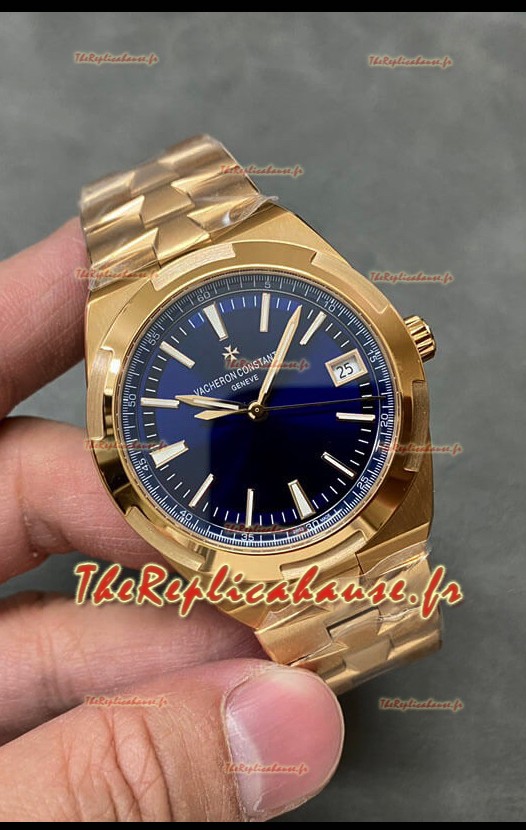 Vacheron Constantin Overseas Or Rose 1:1 Montre Réplique miroir 1:1 Cadran Bleu 