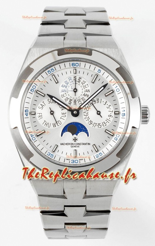 Vacheron Constantin Overseas Quantième Perpétuel Cadran Acier Ultra Fin avec Bracelet Acier