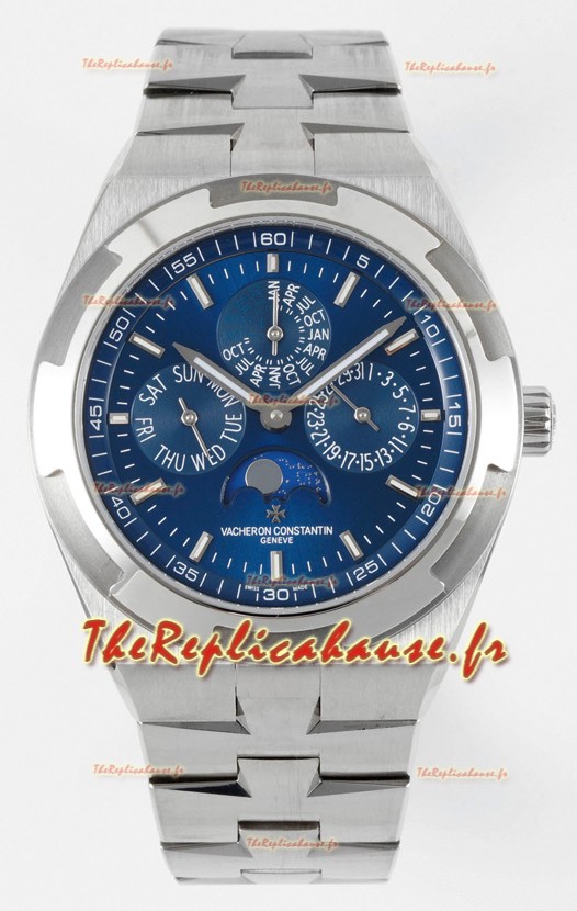 Vacheron Constantin Overseas Quantième Perpétuel Cadran Bleu Ultra Fin avec Bracelet Acier