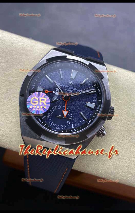 Vacheron Constantin Overseas Dual Time Titane Réplique Montre Suisse 1:1 avec cadran bleu