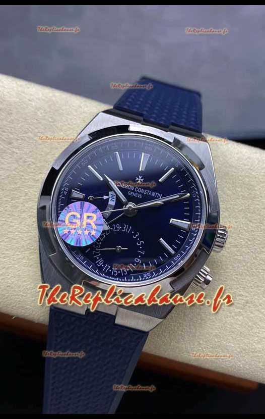 Vacheron Constantin Overseas Dual Time Réplique Acier Inoxydable Réplique suisse 1:1 Cadran Bleu