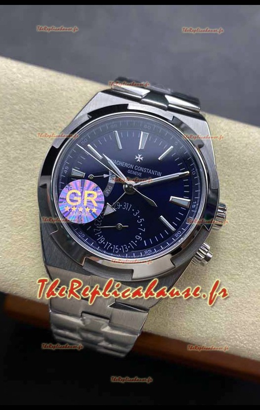 Vacheron Constantin Overseas Dual Time Acier inoxydable Réplique suisse 1:1 Cadran Bleu