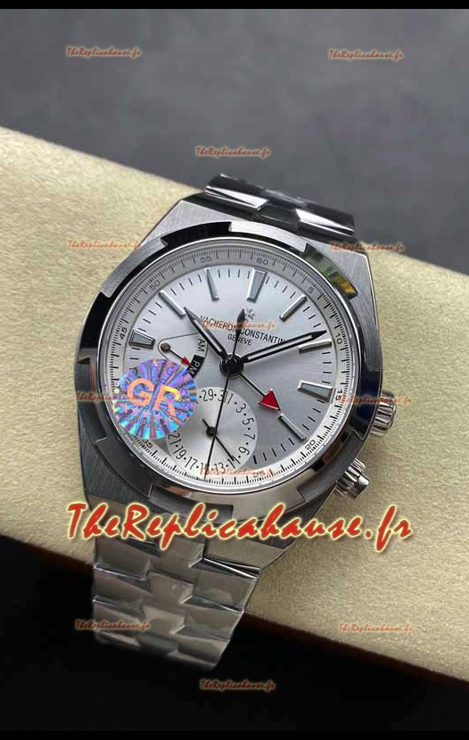 Vacheron Constantin Overseas Dual Time Acier inoxydable Réplique de Montre Suisse 1:1 Cadran Acier