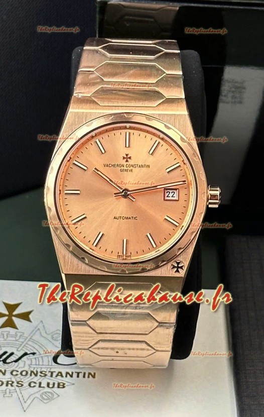 Vacheron Constantin Montre Historiques 222 Super Clone 37MM en or rose avec cadran rose 