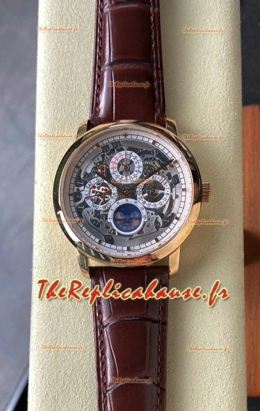 Vacheron Constantin Patrimony Traditionelle Squelette Or Rose Réplique Montre Suisse