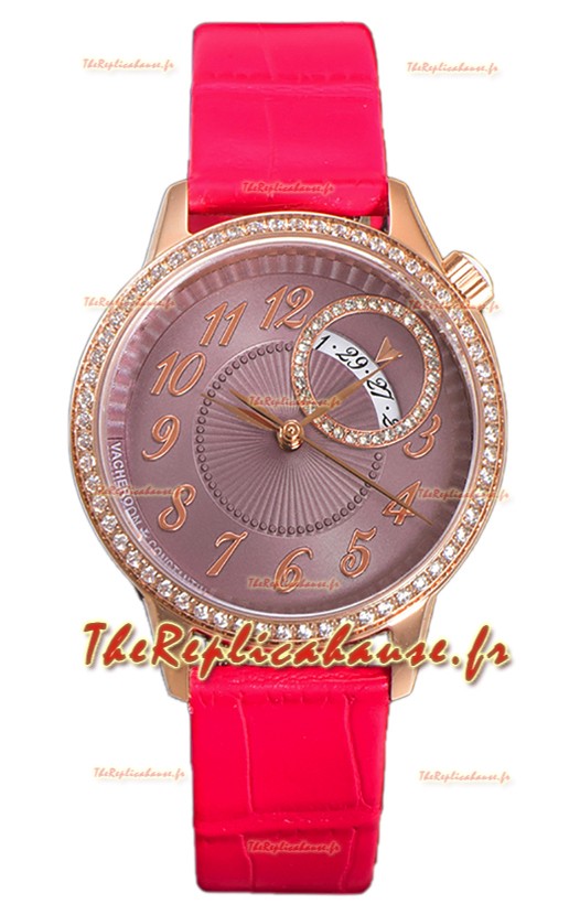 Vacheron Constantin Egerie Muse Boîtier Or Rose et Cadran Brun Réplique Suisse