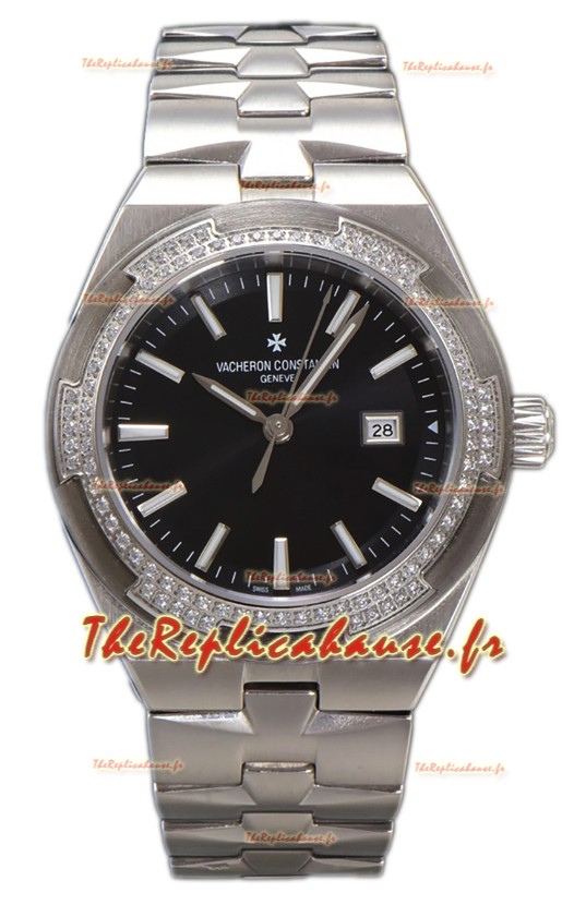 Vacheron Constantin Overseas Acier Boîtier Cadran Noir 35MM Montre Suisse Réplique