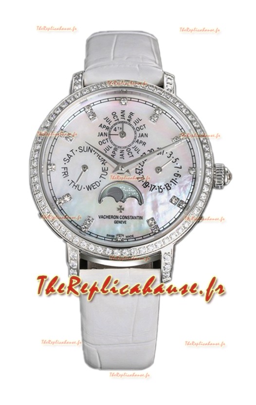 Vacheron Constantin Traditionelle Quantième Perpétuel Plaqué Or Blanc Ultra Fin
