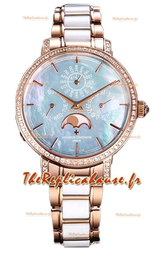 Vacheron Constantin Traditionelle Quantième Perpétuel Or Rose Ultra Fin Réplique Suisse