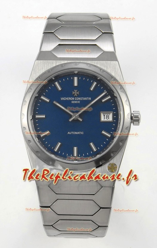 Vacheron Constantin Historiques 222 Super Clone 37MM boîtier en acier montre dans un cadran bleu