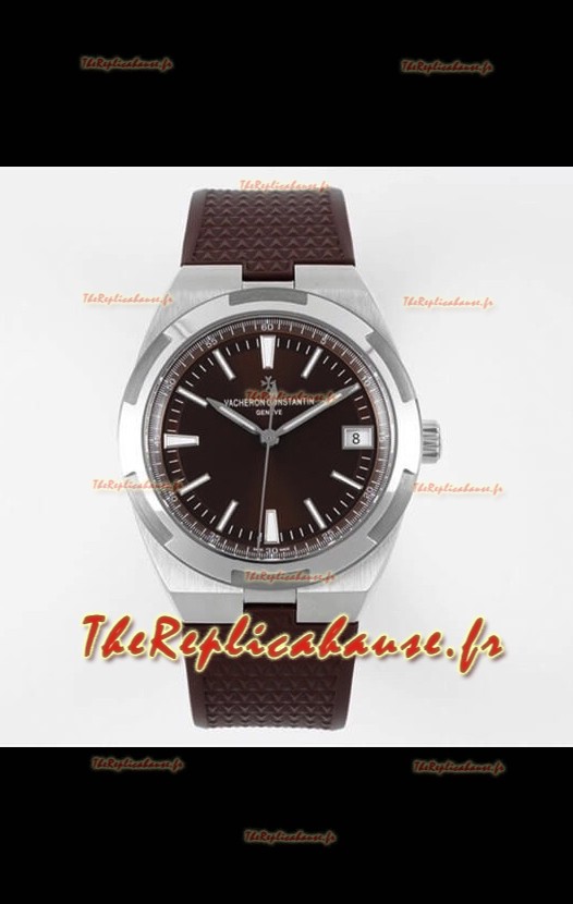 Vacheron Constantin Overseas Montre réplique miroir suisse 1:1 cadran marron - bracelet caoutchouc