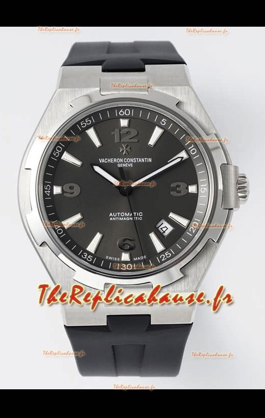 Vacheron Constantin Overseas Montre réplique miroir suisse 1:1, cadran gris, bracelet caoutchouc