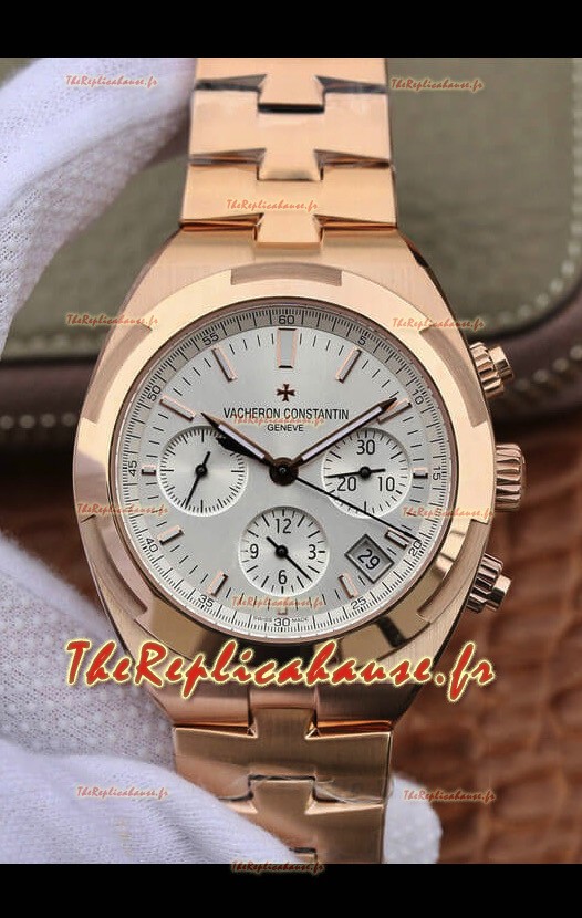 Montre Vacheron Constantin Overseas Chronograph Réplique Suisse Montre en Acier Cadran Bleu