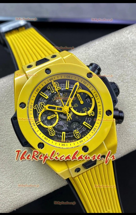 Montre Hublot Big Bang Unico Jaune PVD Edition Miroir 1:1 Réplique Suisse