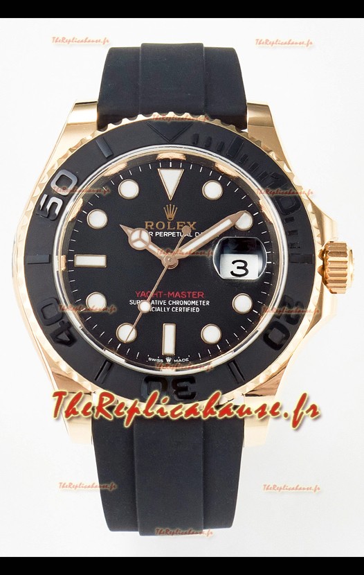 Rolex Yachtmaster Super Clone 126655 Or Rose 42MM Cal.3235 Réplique montre suisse 1:1