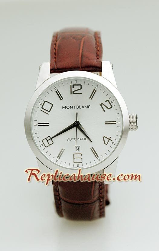 Mont Blanc Replique Timewalker - Leather Montre
