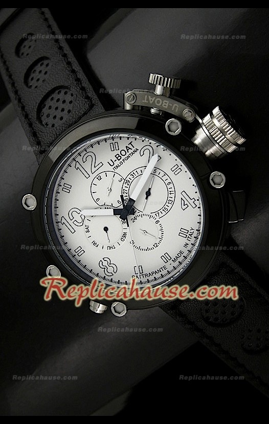 U-Boat Flightdeck Rattrapante Japanese automatic Montre avec Boîtier de PVD