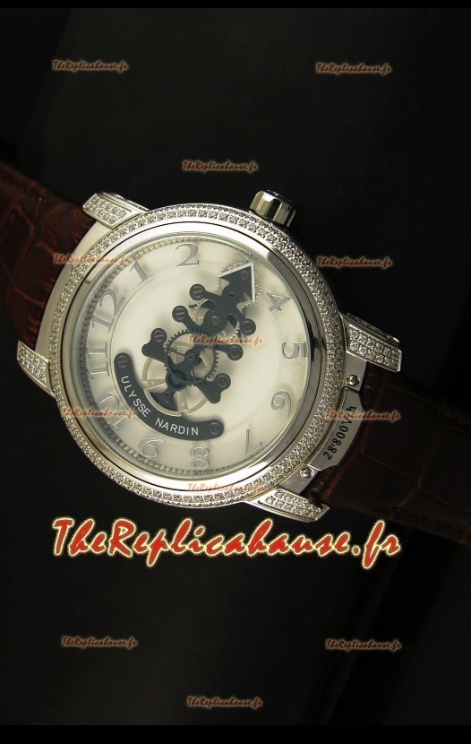 Montre japonaise Ulysse Nardin Dual Escapement avec cadran blanc