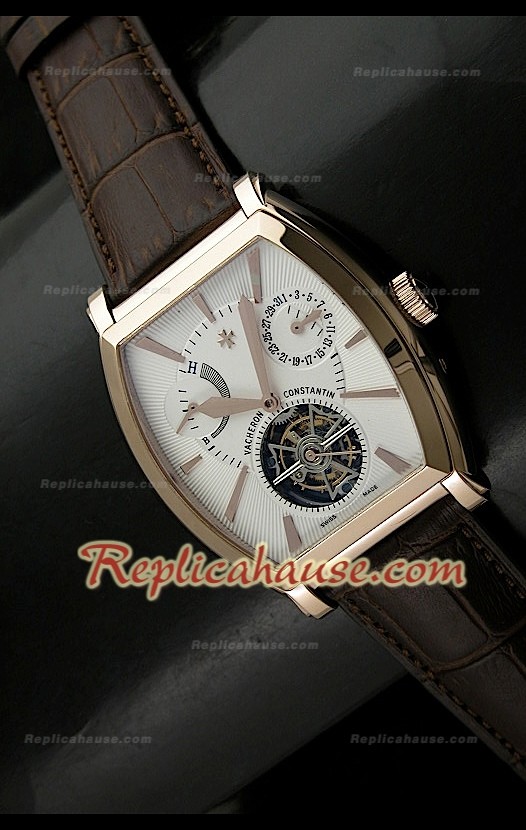 Vacheron Constantin Power Reserve Tourbillon Swiss Montre Or Rose