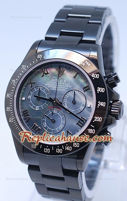 Rolex Daytona Cosmograph Project X Design Black Out Edition Séries II - Cadran Nacré Noir