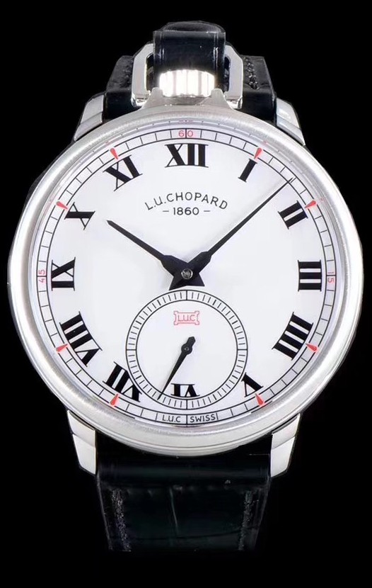 Chopard Louis-Ulysse L'hommage montre suisse en acier inoxydable cadran blanc 