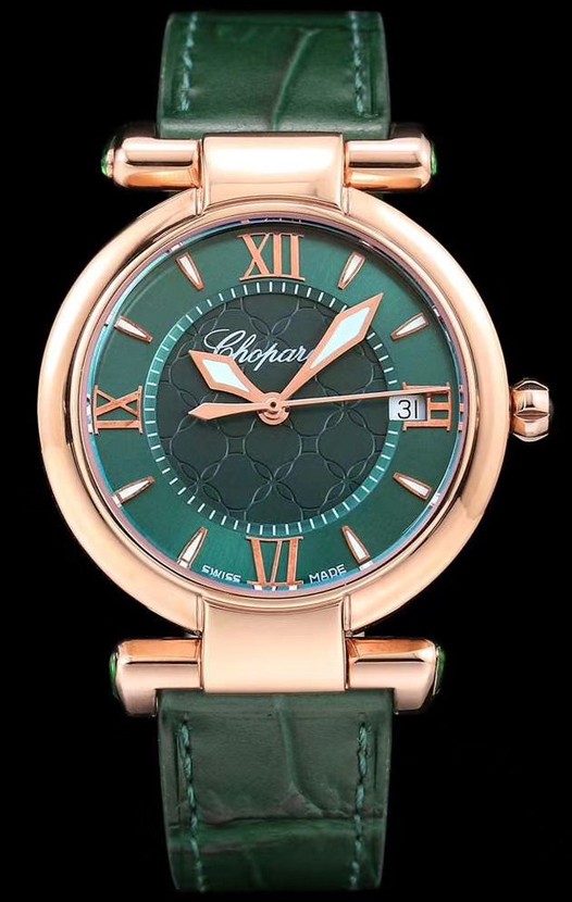 Chopard Imperiale White Dial Swiss Automatic Replica Watch dans un boîtier en or rose 904L Steel 