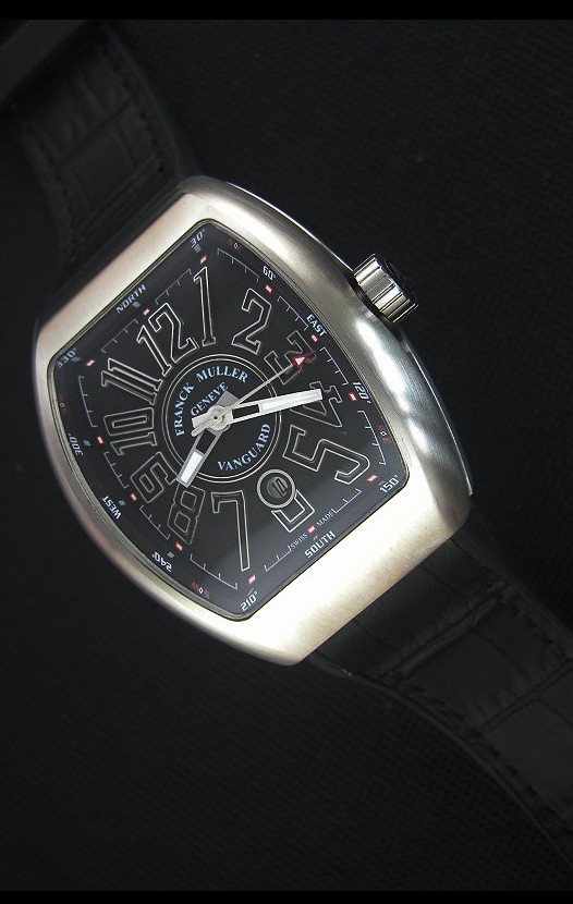 Franck Muller Vanguard Montre Réplique Suisse avec boîtier en Acier Inoxydable