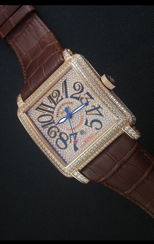 Franck Muller Conquistador King  Montre Réplique Suisse automatique En or rose 