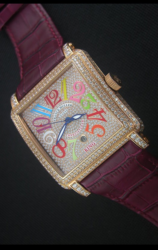 Franck Muller Conquistador King  Crazy Colors Montre Réplique Suisse automatique