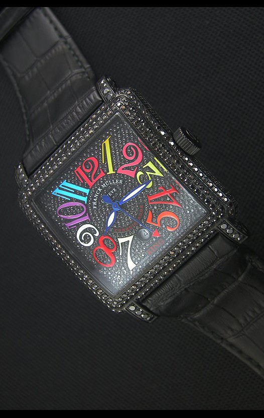 Franck Muller Conquistador King Crazy Colors Montre Réplique Suisse automatique avec boîtier Revêtu en PVD 
