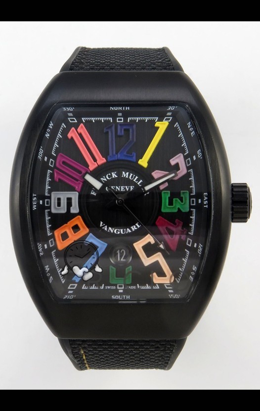 Franck Muller Super Clone Vanguard V45 Carbone Racing Montre avec bracelet en nylon
