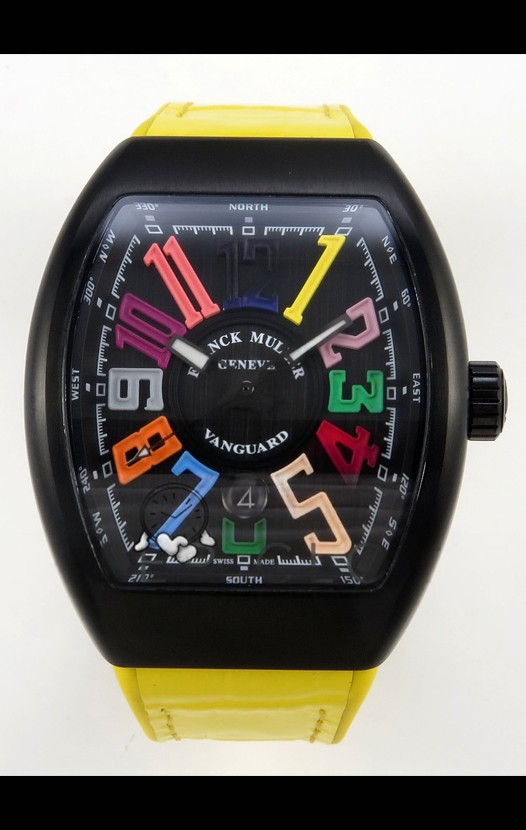 Franck Muller Super Clone Vanguard V45 Racing Carbon Montre avec bracelet en nylon