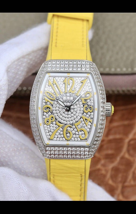 Montre Franck Muller Vanguard Ladies 1:1 Réplique Suisse 32mm Large Boîtier Acier