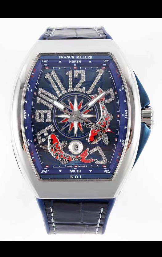Franck Muller Vanguard KOI V45 YT SC DT AC BL KOI 2 Réplique Suisse 