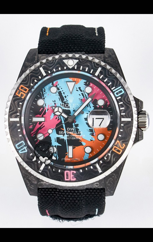 Rolex GMT Masters II Super Clone DiW Edition Réplique montre Suisse  Boîtier Carbone Léger 