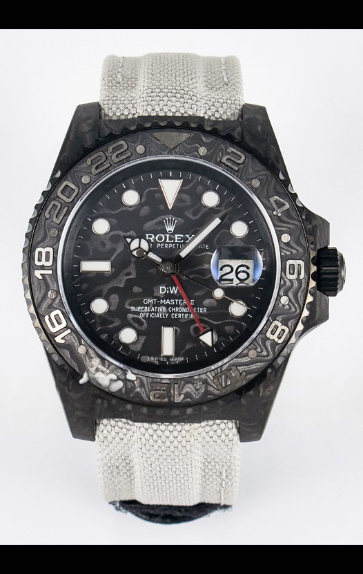 Rolex GMT Masters II Super Clone DiW Edition Réplique montre Suisse  Boîtier Carbone Léger 