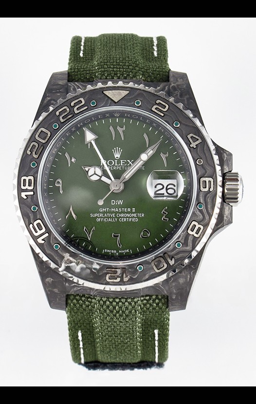 Rolex GMT Masters II Super Clone DiW Edition Réplique montre Suisse  Boîtier Carbone Léger 