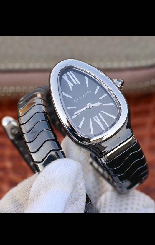 Montre Bvlgari Serpenti Edition Céramique noire Réplique en qualité miroir 1:1 