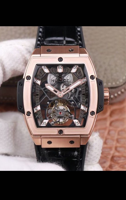 Montre Hublot Masterpiece MP Edition Genuine Tourbillon Réplique Suisse Montre dans un boîtier en or rose