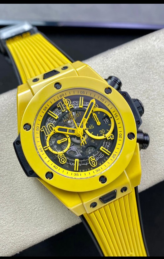 Montre Hublot Big Bang Unico Jaune PVD Edition Miroir 1:1 Réplique Suisse
