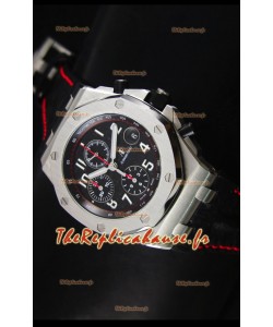 Réplique de montre Royal Oak Offshore Thèmes Noir Ultimate Audemars Piguet en titane - Mouvement 3126