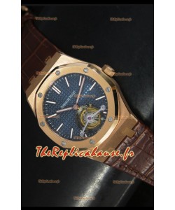 Montre suisse Royal Oak Tourbillon Audemars Piguet dans écrin or rose 