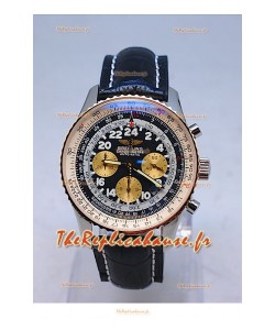 Breitling Navitimer Cosmonaute Reproduction Montre Suisse avec Cadran Noir