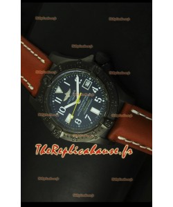 Montre suisse avec revêtement PVD Seawolf Breitling - marqueurs en chiffres arabes
