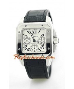 Cartier Santos 100 Chronograph Montre Suisse