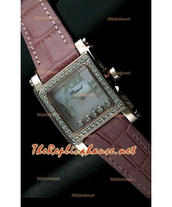 Chopard Happy Sport Femme Montre en Pink Or and Pink Sangle